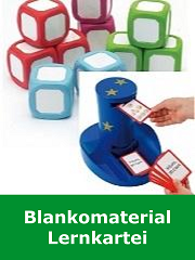 Lernkartei, Blankomaterial, Kartenhalter