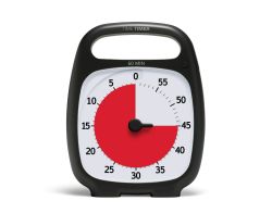 TimeTimer® PLUS schwarz 14 x 18 cm mit Pausenfunktion
