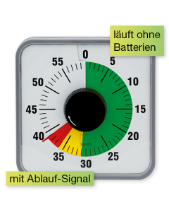 TimeTEX Zeitdauer Ampel-Uhr Automatik 19 x 19 cm