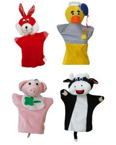 Handpuppen 4er-Set Tiere